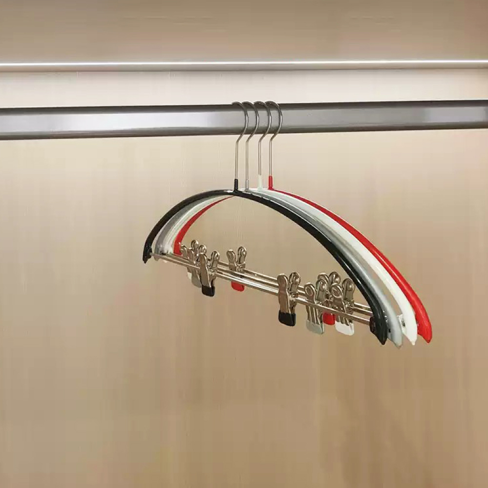 【德國MAWA】德國原裝進口 無痕止滑 時尚簡約衣架40cm 5入/白, , large