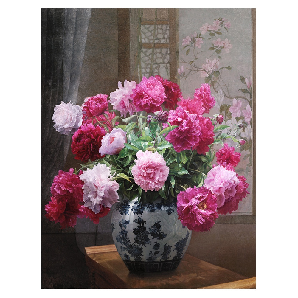 【御畫房】榮華富貴 國家一級畫師手繪油畫80×110cm(VF-71), , large