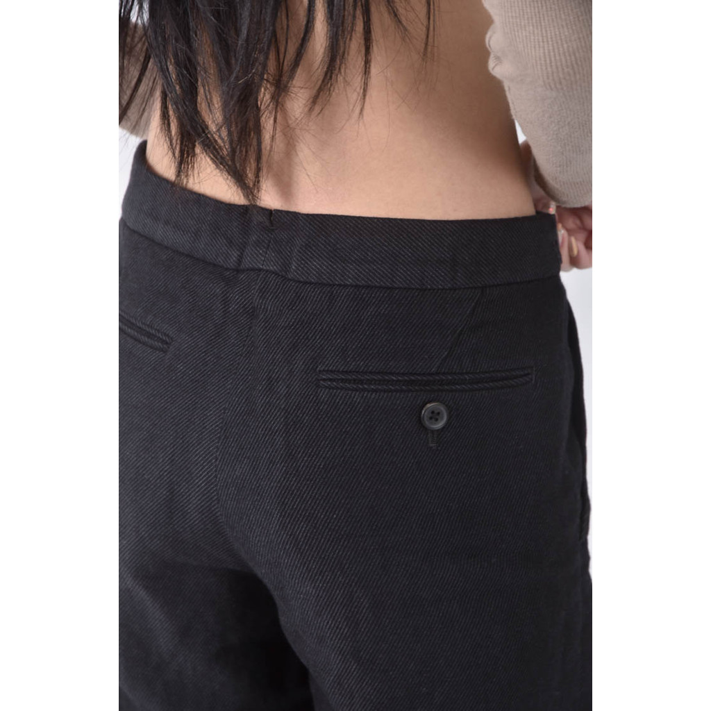 (XL) margaret howell羊毛亞麻黑色長褲二手衣, , large
