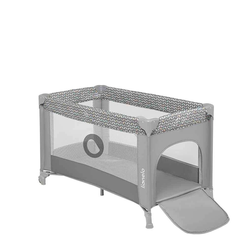 【Lionelo】Stefi-Travel Cot-Grey, , large