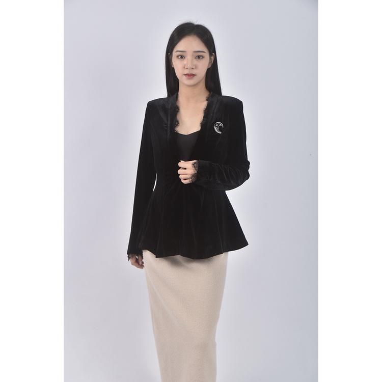 (M) glory21單扣月亮黑色外套二手衣