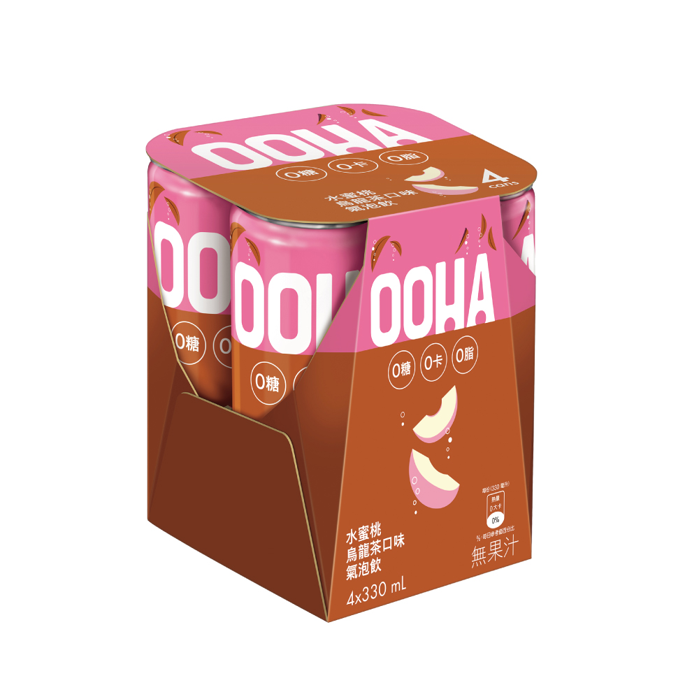 OOHA Peach  Oolong Tea Flavor 330ml, , large