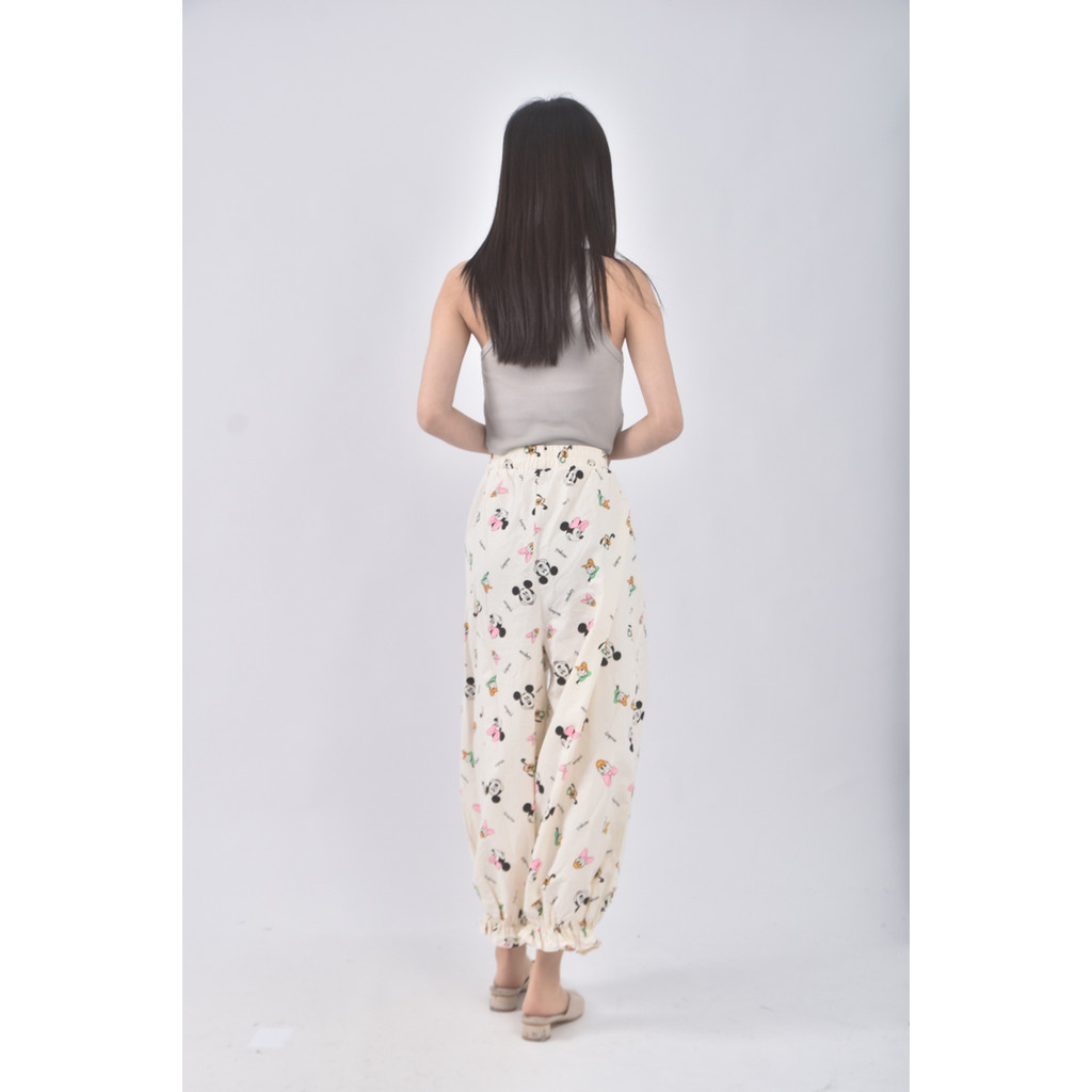 (XL) 高腰質感米奇杏色長褲二手衣, , large