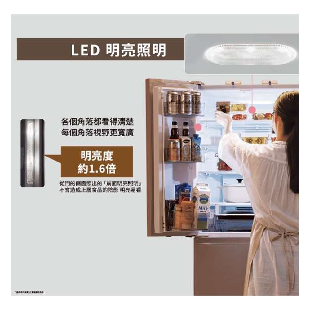 TOSHIBA 601L Aurora Mirror Six Door Inverter Refrigerator Mirror White GR-ZP600TFW(B5), , large