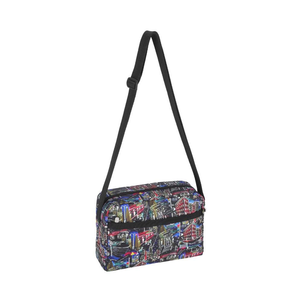 |快速出貨|Lesportsac Daniella Crossbody 都會時尚拉鍊側背包斜背包/ 冬日紐約夜景, , large