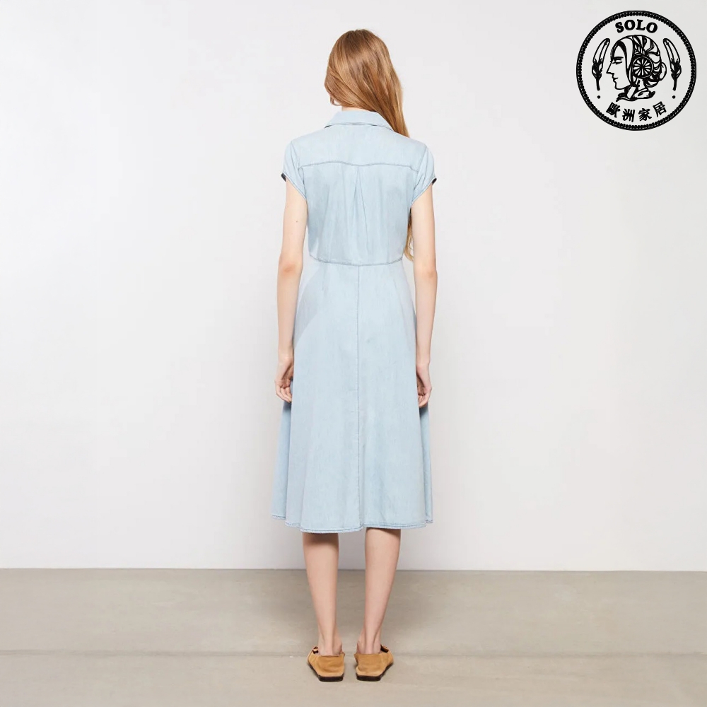 【SOLO Vintage】LCW One-Piece Jeans Skirt 100% Cotton Made in Turkey S, , large