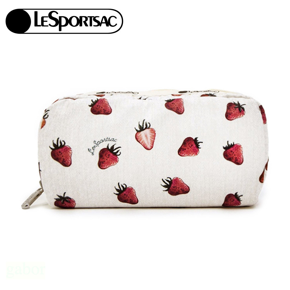 LeSportsac Rectangular Cosmetic 長形化妝包 -莓果輕舞, , large
