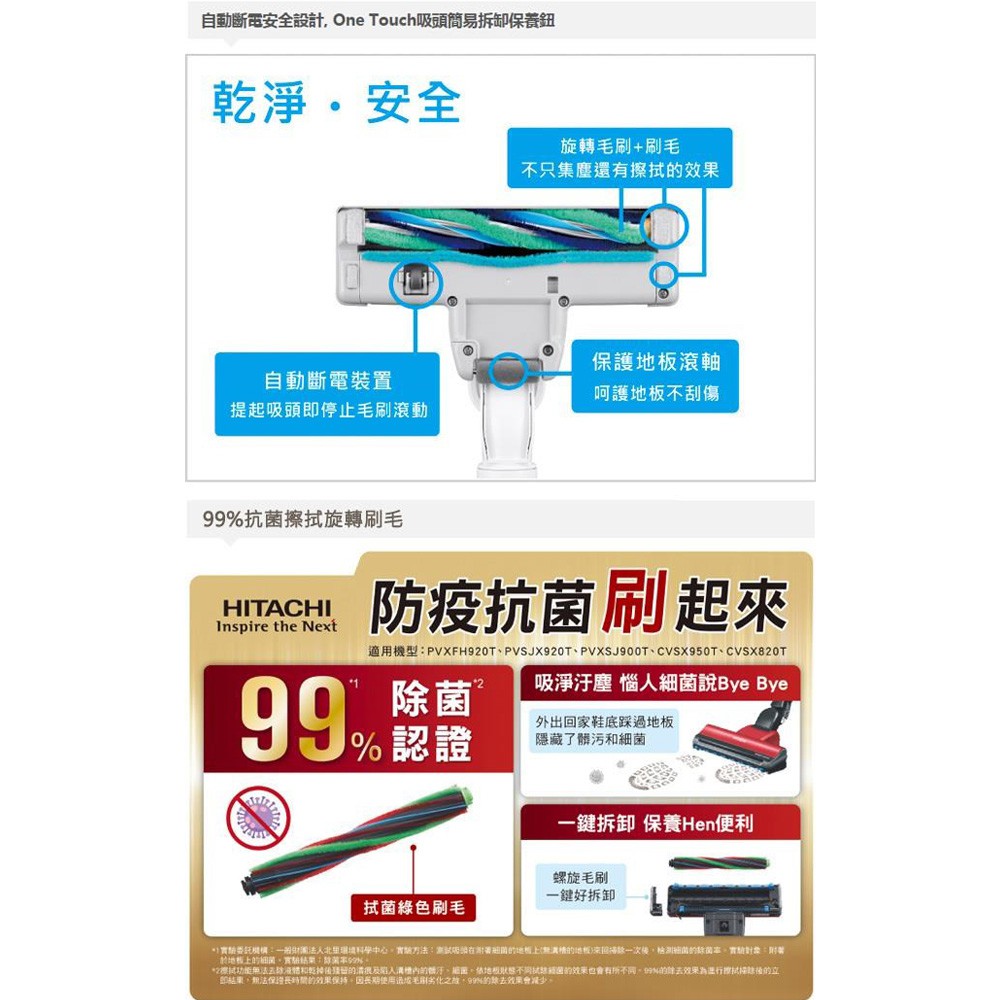 HITACHI 日立 570W紙袋 電動自走吸頭 吸塵器 CVKP90GT, , large