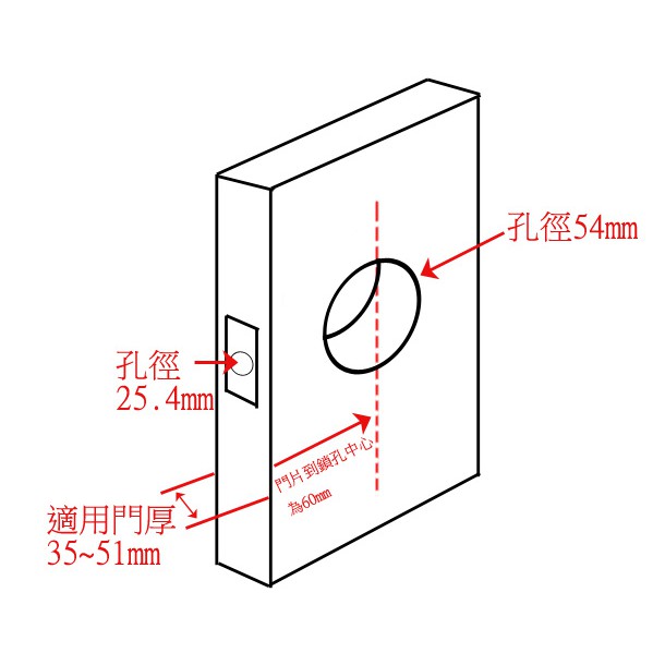 【防火級】水平鎖 通道鎖 防火門鎖 加安牌 LF603U 無鑰匙 鎖閂長度60mm 門厚35~51mm 不銹鋼, , large