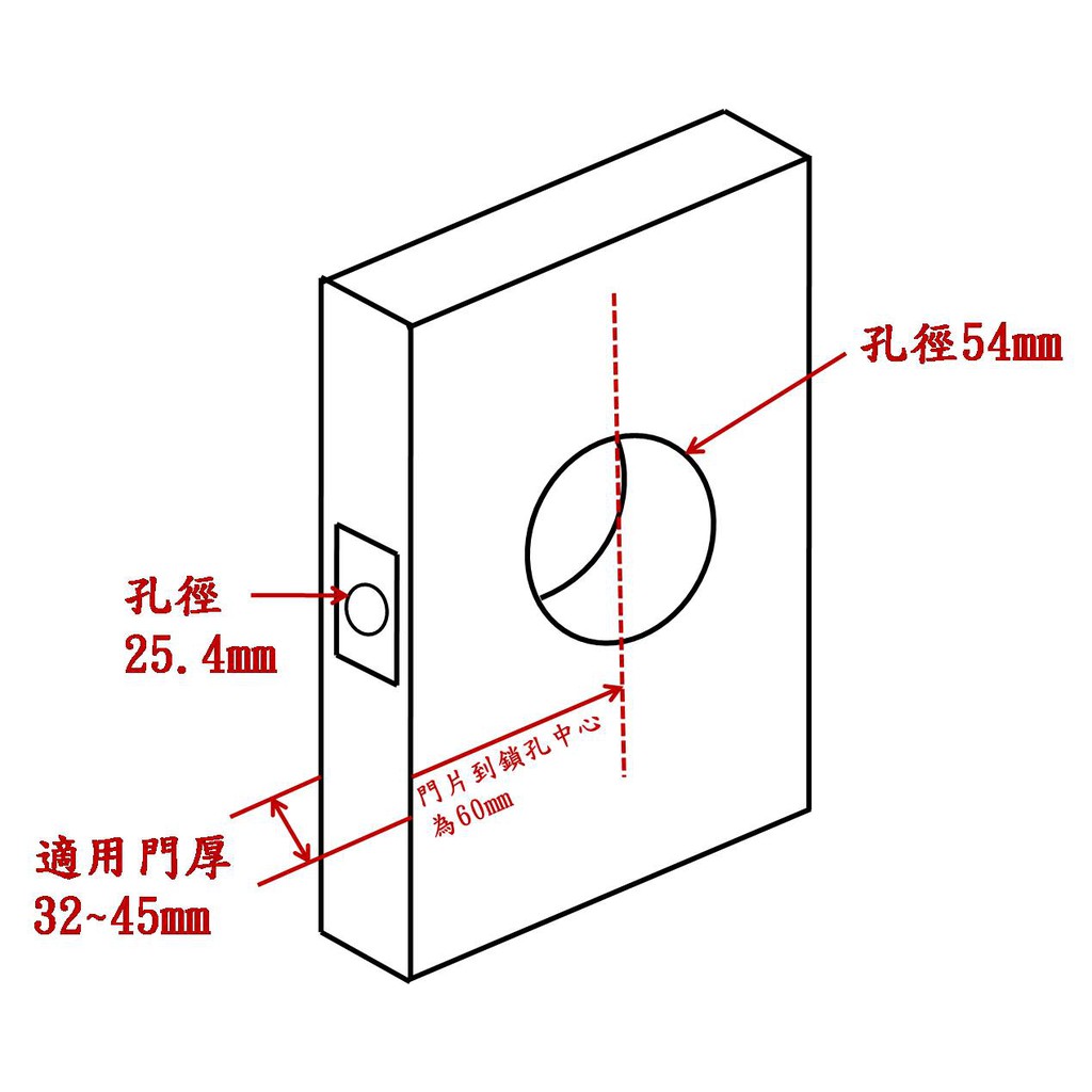 輔助鎖 加安牌 消光黑D2X91 一般鑰匙 適用門厚32-45mm 鎖閂長度60mm, , large