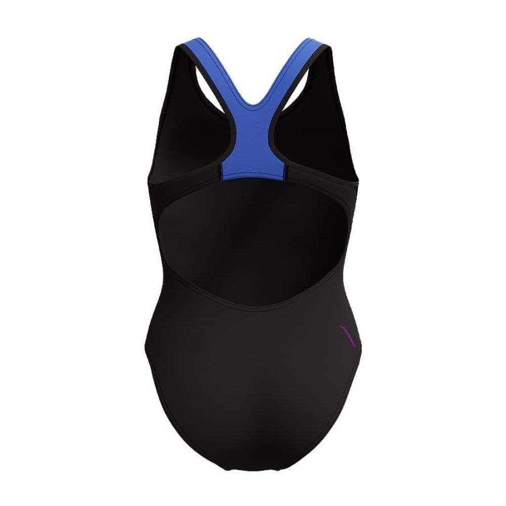 [秉宸] SPEEDO Placement 女 運動連身泳裝 黑/粉紫/天空藍 SD800440410209, , large