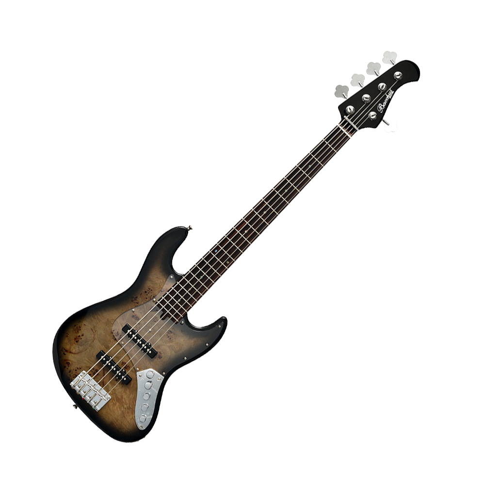 Bacchus WJB5-BP/ACT 五弦電貝斯 黑色樹瘤楊木BK-B【敦煌樂器】, , large