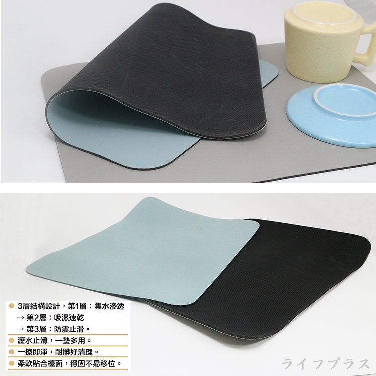 日本製瀝水杯架x1只+吸水墊x1入, , large