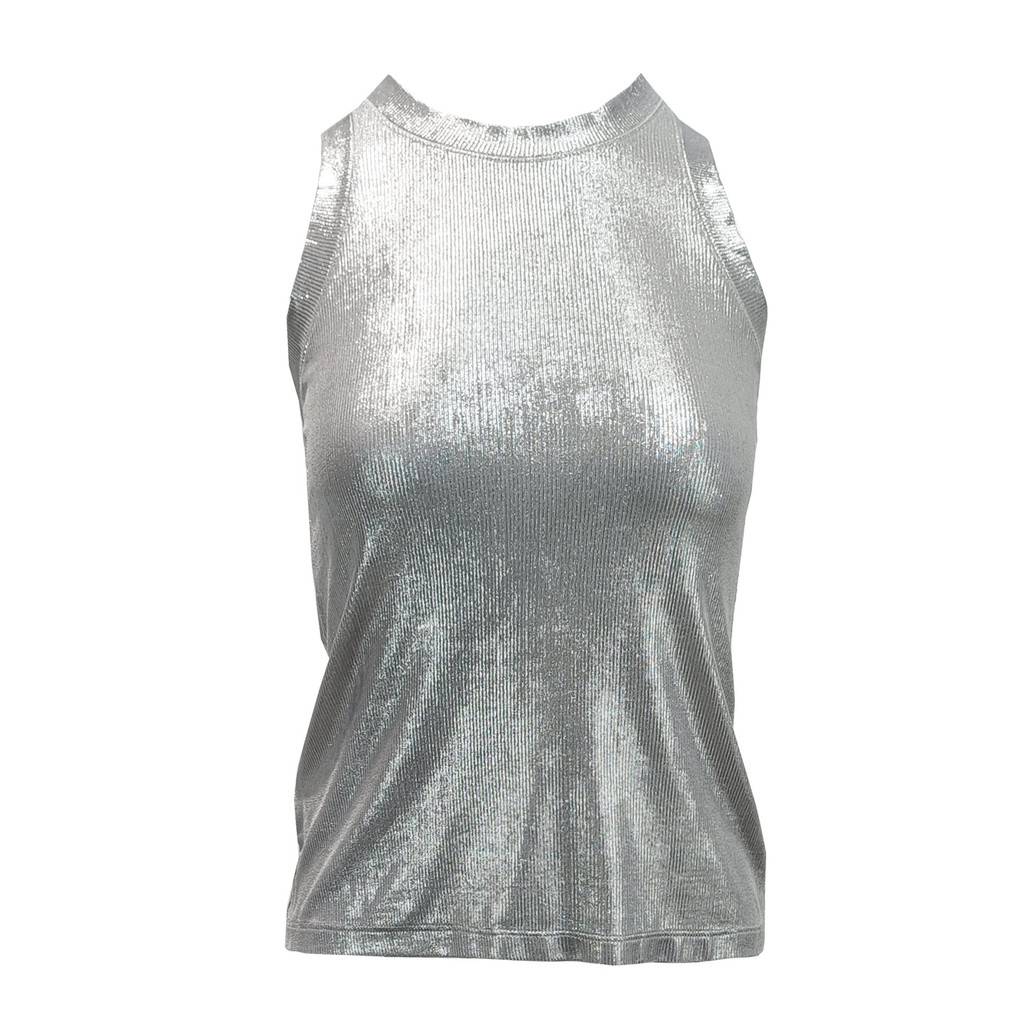 PINKO金屬感無袖上衣, , large