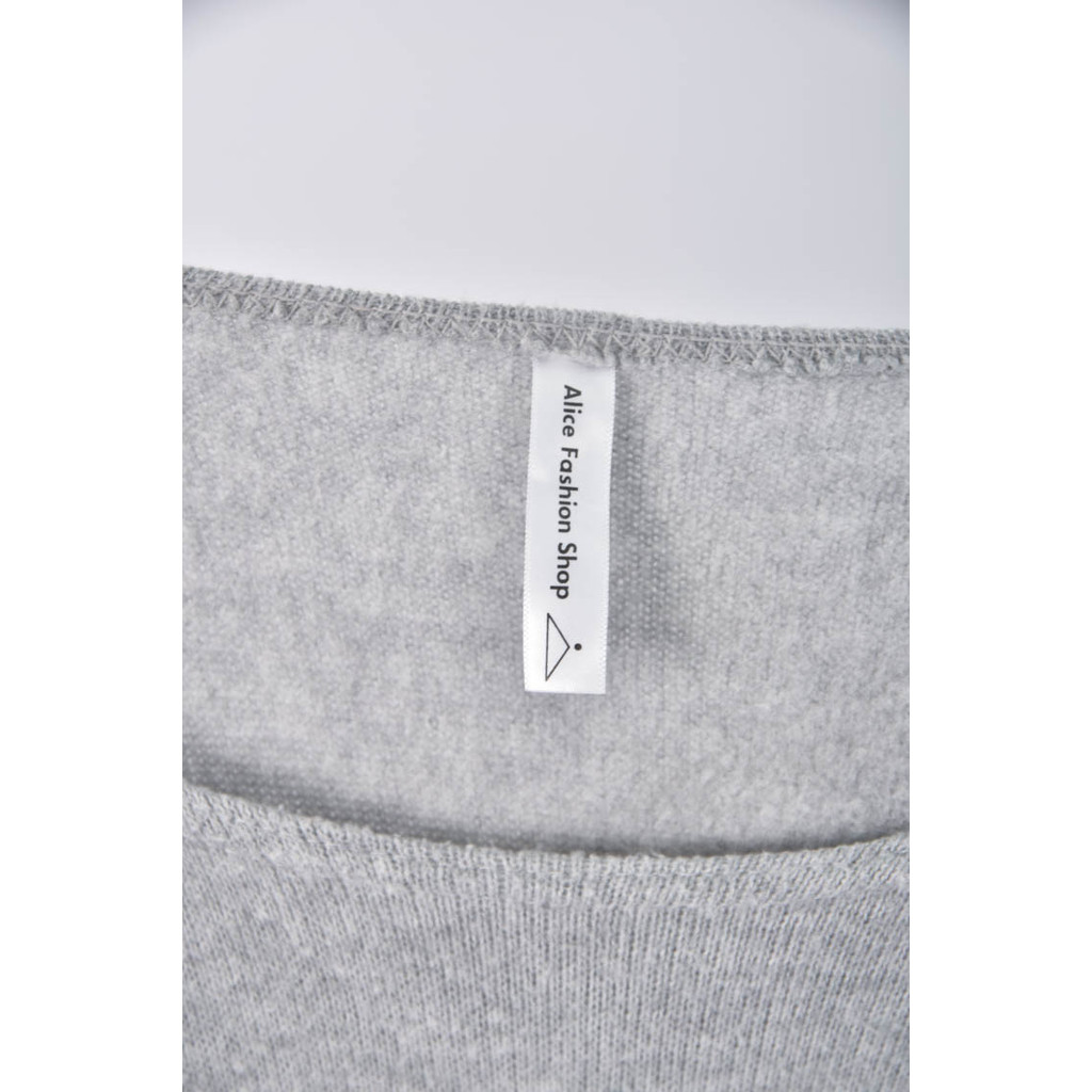 (S) 【又又私服】alice fashion shop素面灰色長袖上衣二手衣, , large