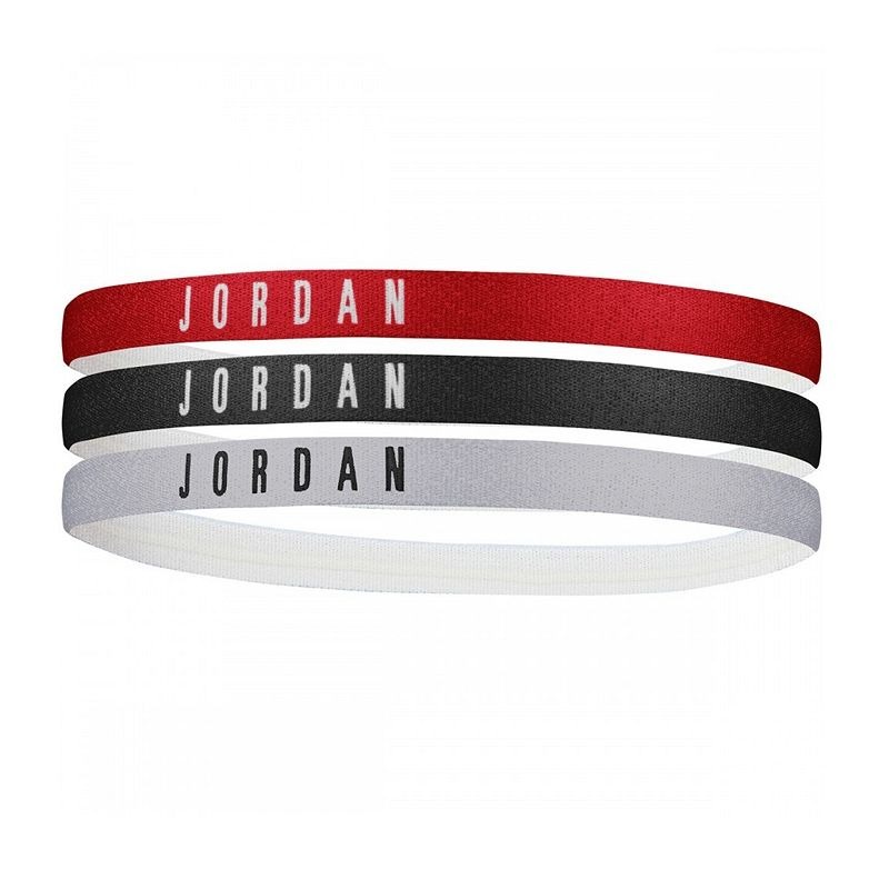 NIKE 彈性髮帶 韻律瑜珈 慢跑 止汗髮帶 JORDAN HEADBANDS 髮帶 3件組 J0003599, , large