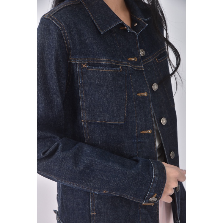 (S) et boite丹寧牛仔質感棉質藍色外套二手衣, , large