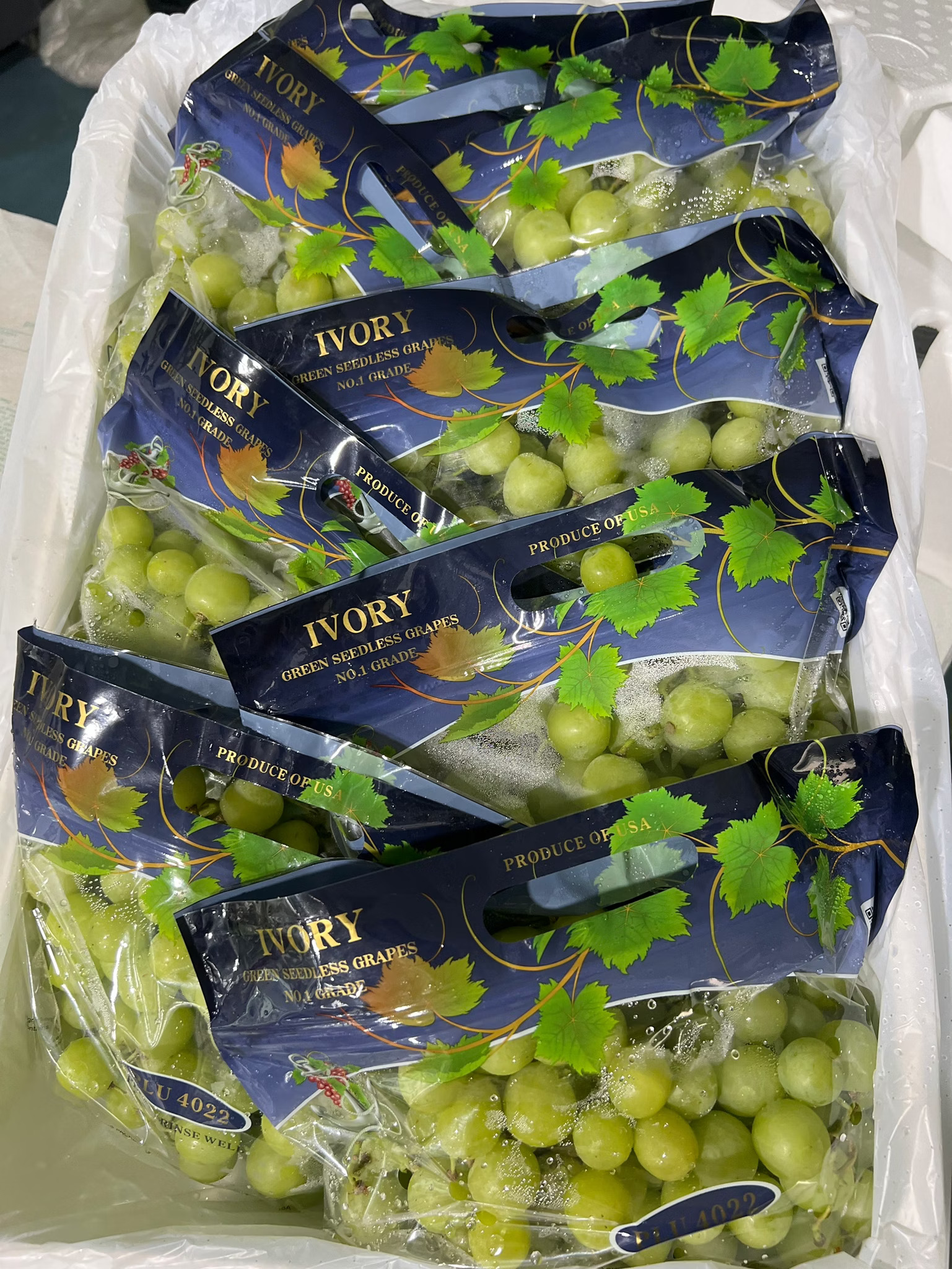 Green Seedless Grapes, , large