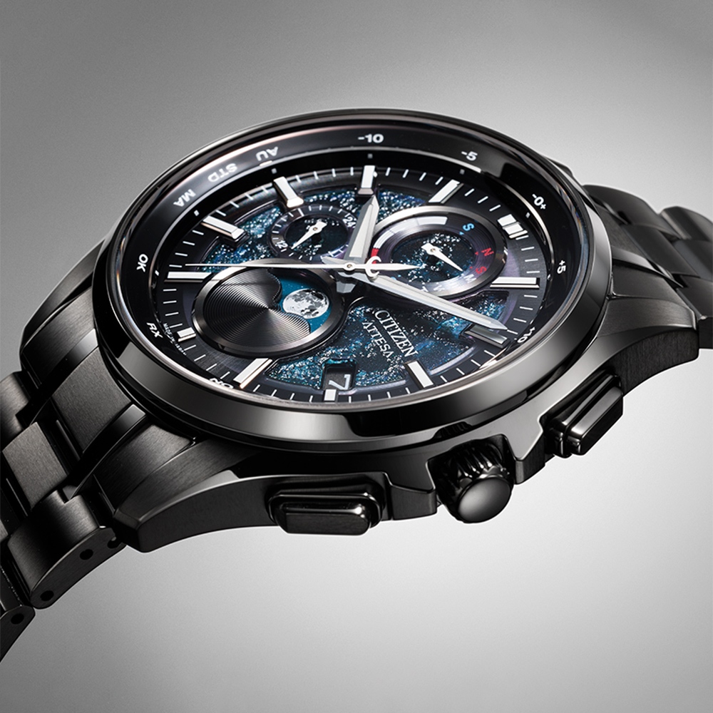 CITIZEN 星辰 HAKUTO-R 限量月相光動能電波手錶 BY1008-67L, , large