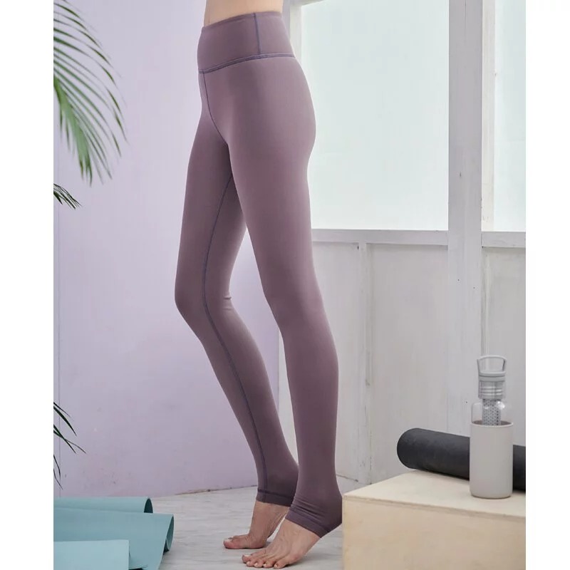 YOGA FLOW Hedy Pants - 簡單俐落長褲 - 煙燻紫 Brownish Purple, , large