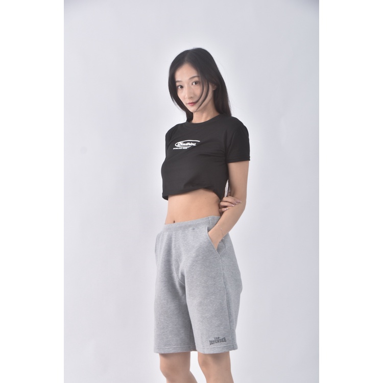(S) uniqlo高腰質感棉質灰色短褲二手衣, , large