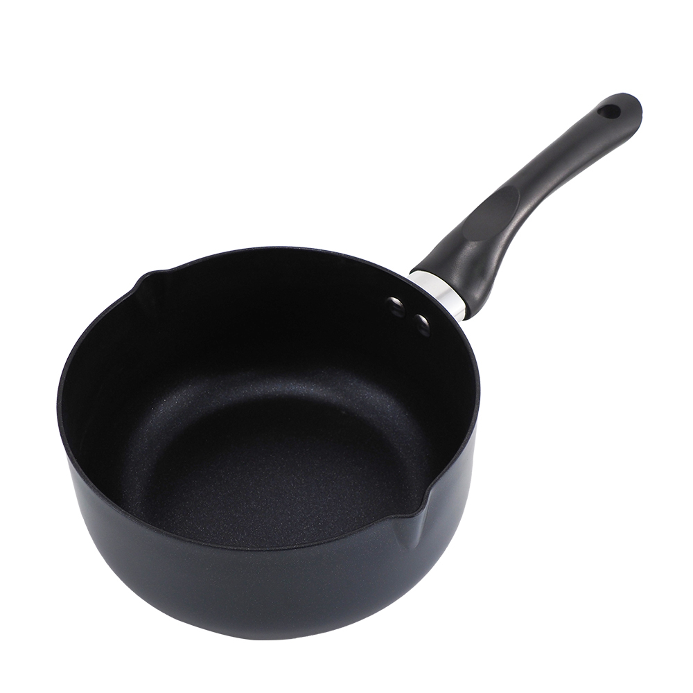 樂司廚品/鑽石不沾單把湯鍋-18cm-2支