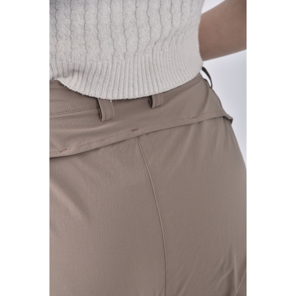 (M) evbr smile高腰工裝杏色長褲二手衣, , large