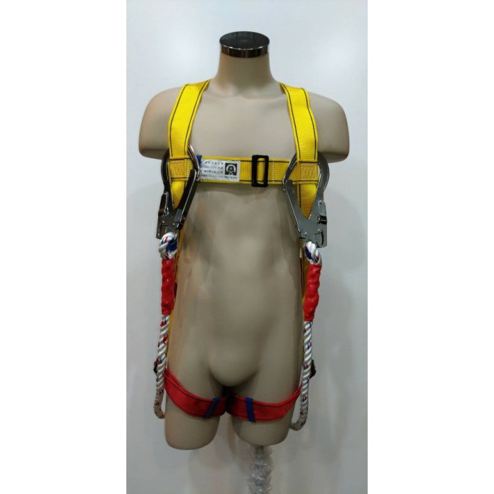 WIN 貝爾牌 雙繩雙大鉤 背負式安全帶 降落傘式安全帶 全身式安全帶 工安 高空作業 安全帶, , large