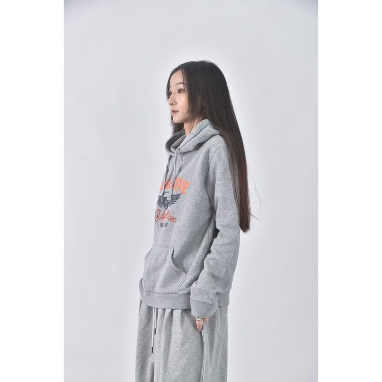 (L) bsx棉質內刷毛棉帽灰色長袖上衣二手衣, , large