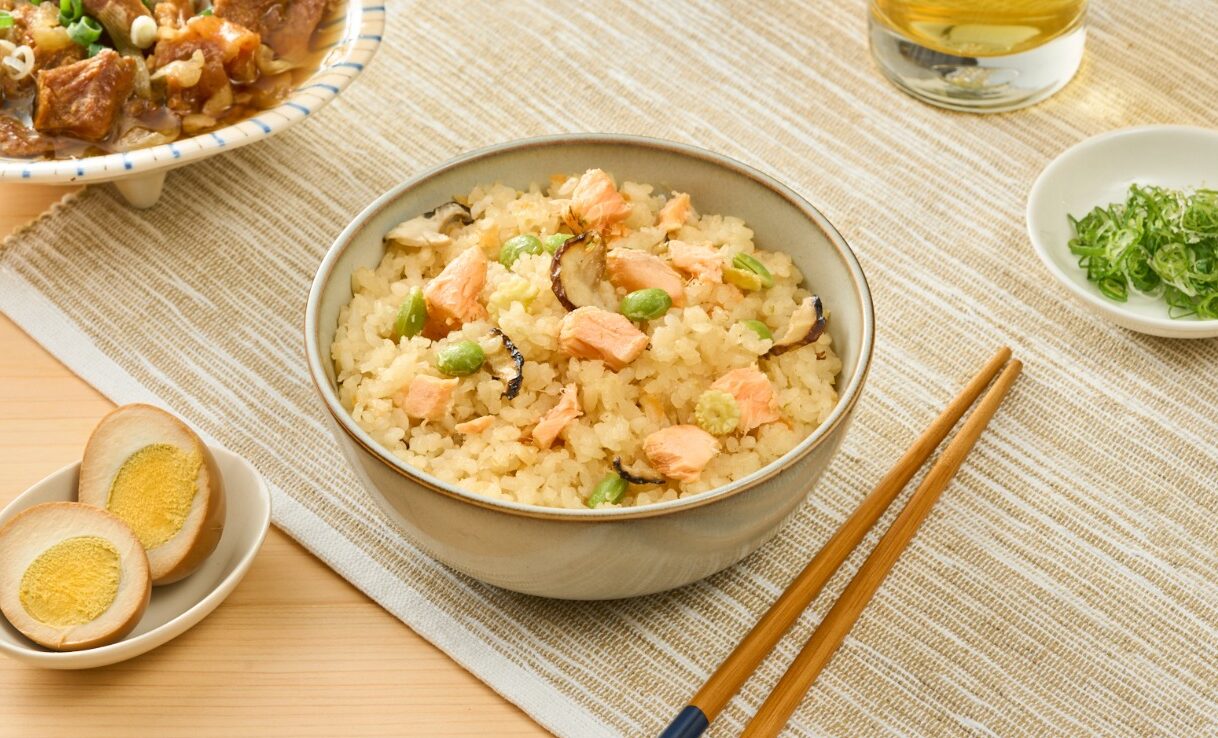 [吃貨家]蒜香奶油鮭魚炊飯, , large