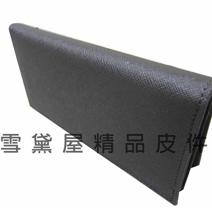 ~雪黛屋~SKYBOW 長型皮夾紳士中性進口專櫃進口防水防刮皮革長型夾二折式大容量不折鈔多層標準尺吋YSB136-003, , large