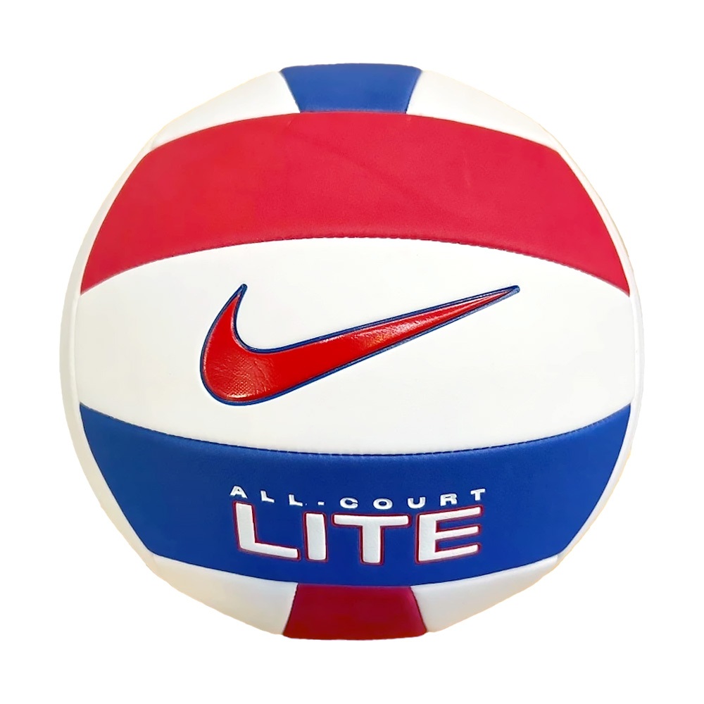 NIKE ALL COURT LITE 排球 5號球 比賽 訓練 室內 室外 初學者 輕巧 柔軟 耐用 手感佳 紅藍白, , large
