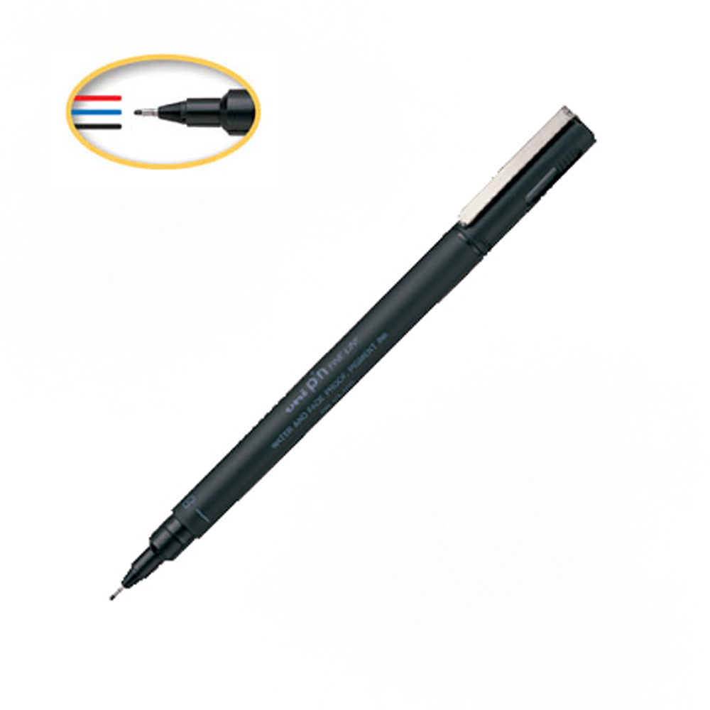 【三菱Uni】代用針筆 0.5mm 2支入/組 PIN05-200(黑/紅/藍)  -  多款可選, , large