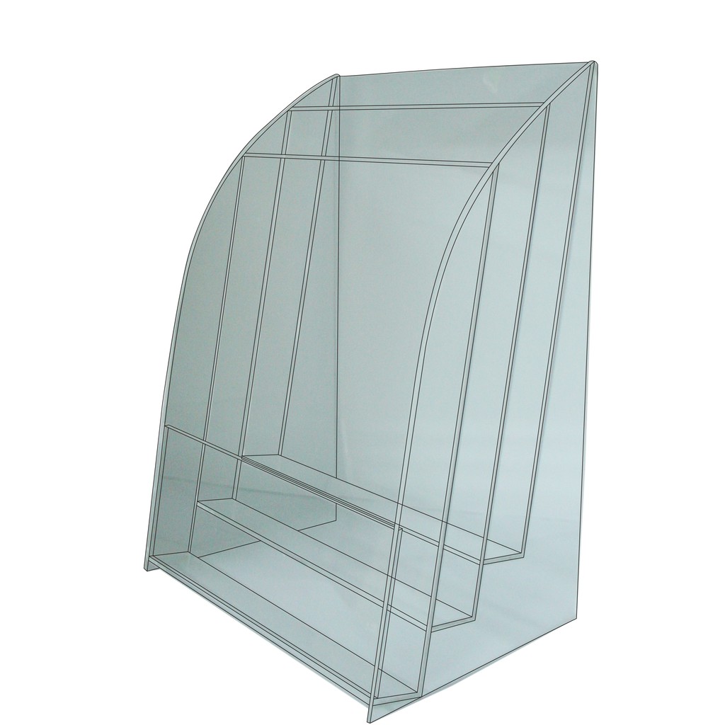 徠福 Life A4 壓克力型錄架/DM架(NO.1216)規格:22*10.5*31.5cm, , large