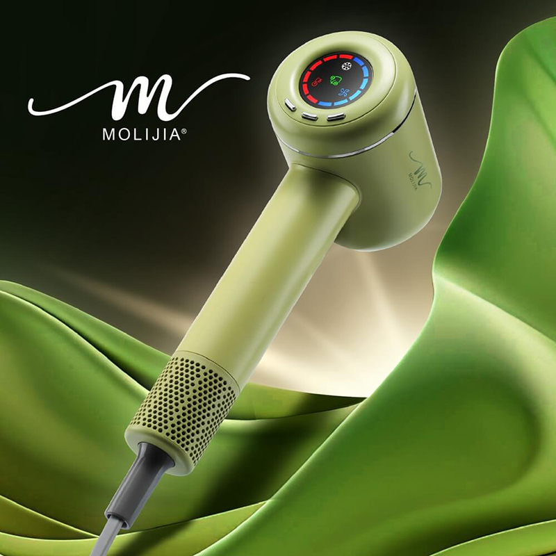 【MOLIJIA】M195 Negative Ion Constant Temperature High-Speed ​​Hair Dryer - Spring Sprout Green, , large