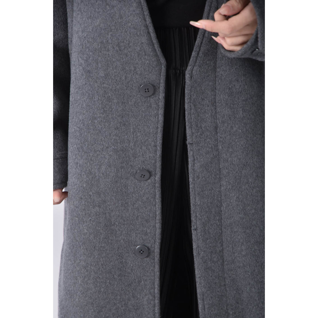 (XL) studio doe長版灰色外套二手衣, , large