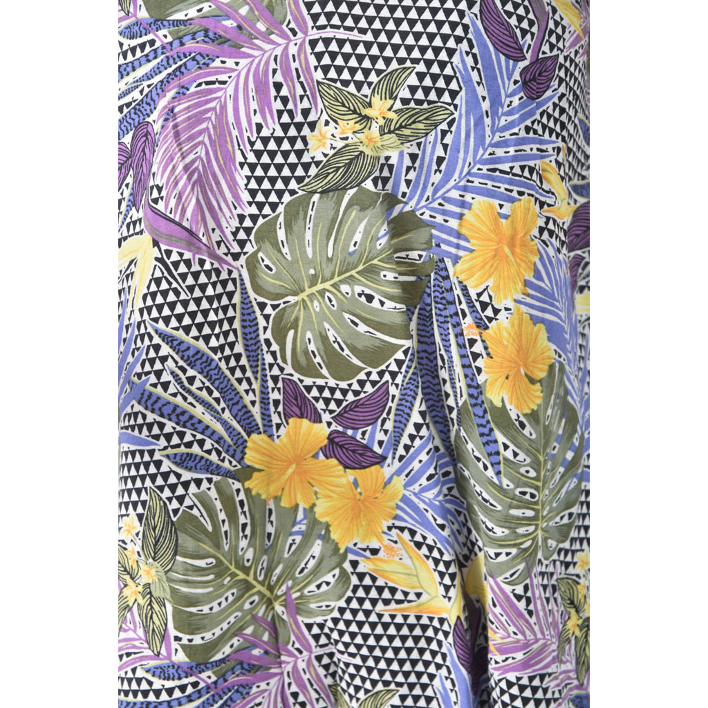 (M) 棉質植物紫色上衣二手衣, , large