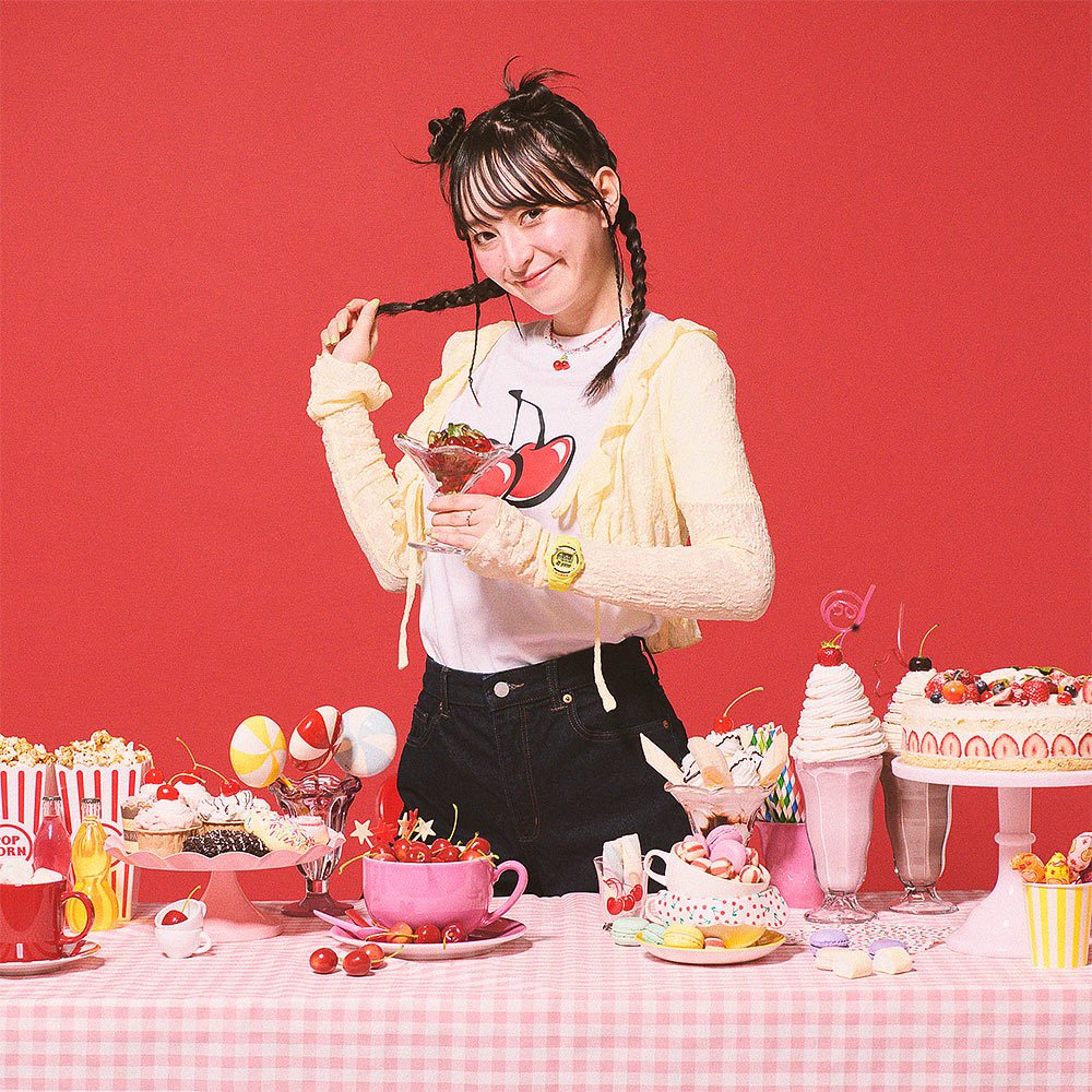 CASIO 卡西歐 Baby-G 甜美櫻桃 電子錶 手錶-黃 BG-169CH-9, , large