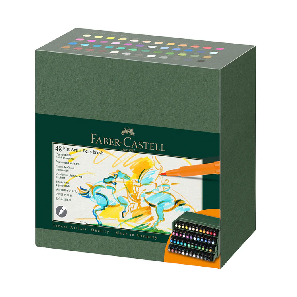 Faber-Castell 輝柏 PITT 藝術筆 48色 / 盒 167192, , large