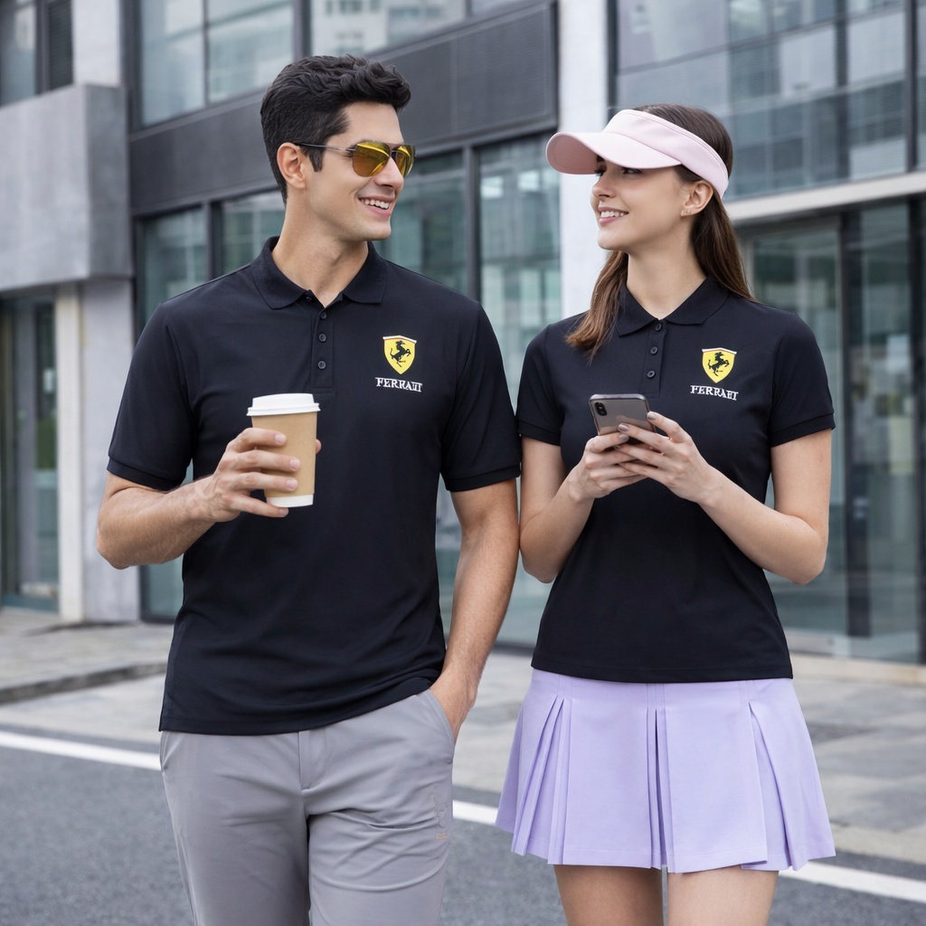 【FALALI】短袖冰感POLO衫-男(黑1), , large