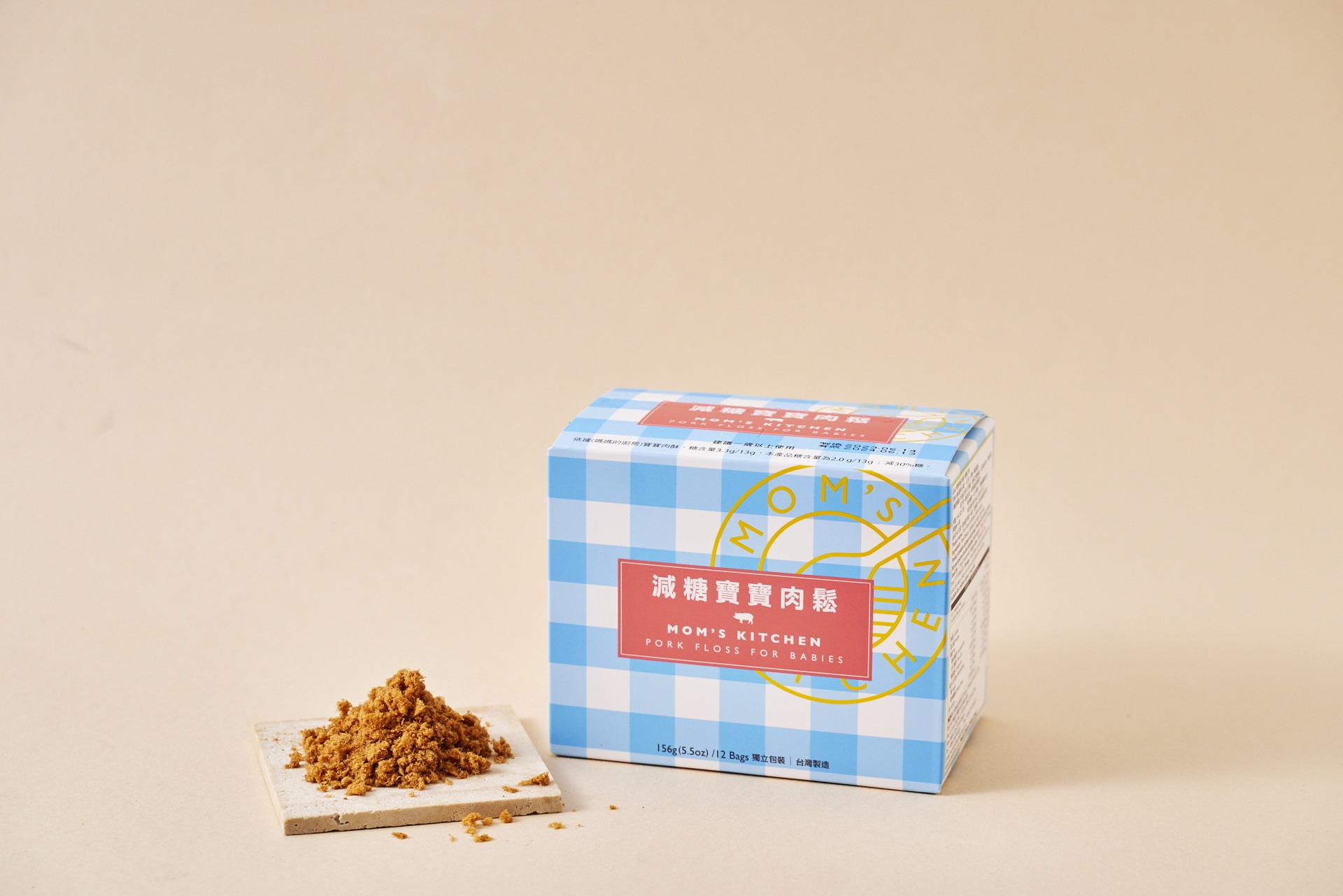 [  媽媽的廚房  ]   寶寶肉鬆綜合口味 156g  x  3  盒     ( 原味*1 + 海藻*1 + 減糖*1  ), , large