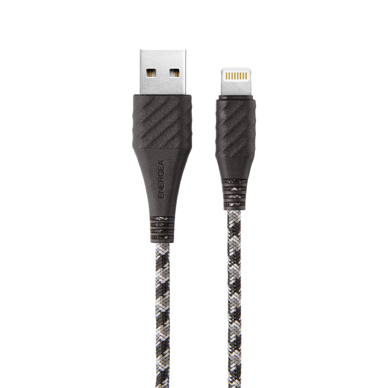 [亞瑟3C] ENERGEA Lightning to USB-A NyloXtreme 編織耐彎折快速充電線  1.5M-黑色, , large