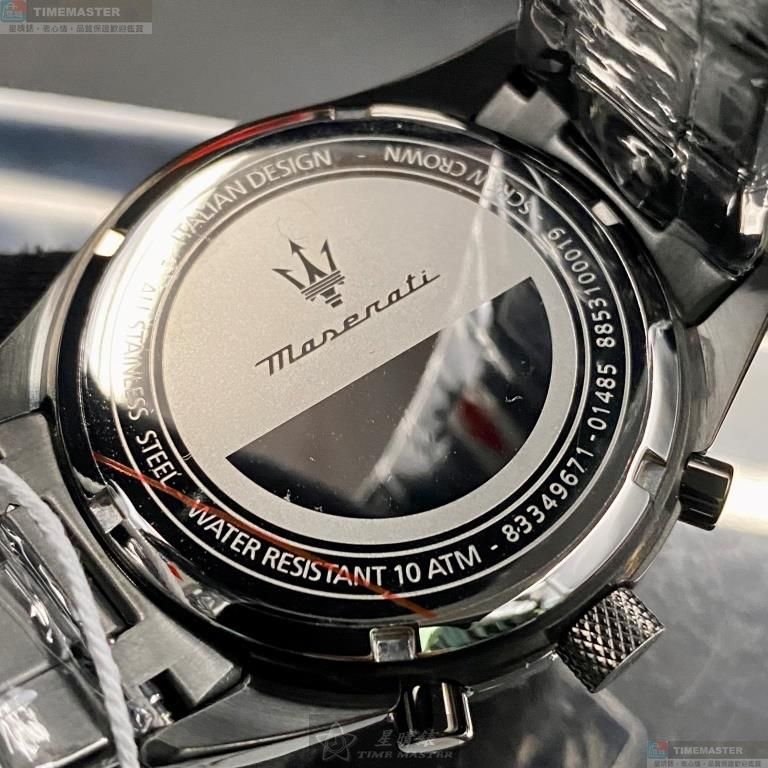 [星晴錶業]MASERATI手錶,42mm,R8853100019寶藍色錶面槍灰色錶殼黑灰色精鋼錶帶款, , large
