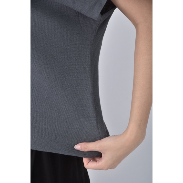 (S) giordano ladies質感灰色短袖上衣二手衣, , large