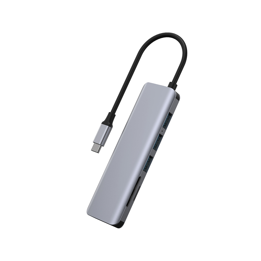 【WiWU】Alpha系列 USB-C HUB 七合一多功能集線器A731HC, , large