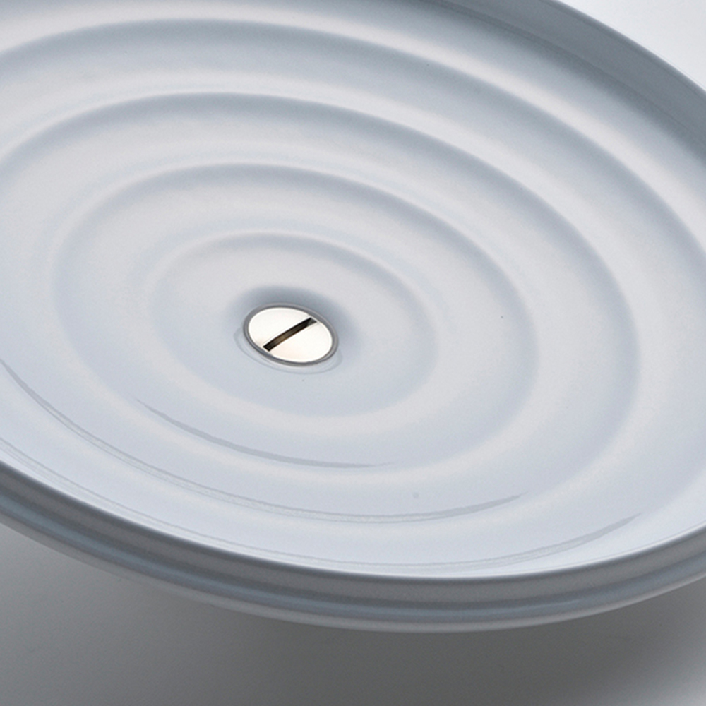 Unilloy - Ultra-Light Enameled Cast Iron 22cm Deep Pot - Navy Blue, 簡約白, large