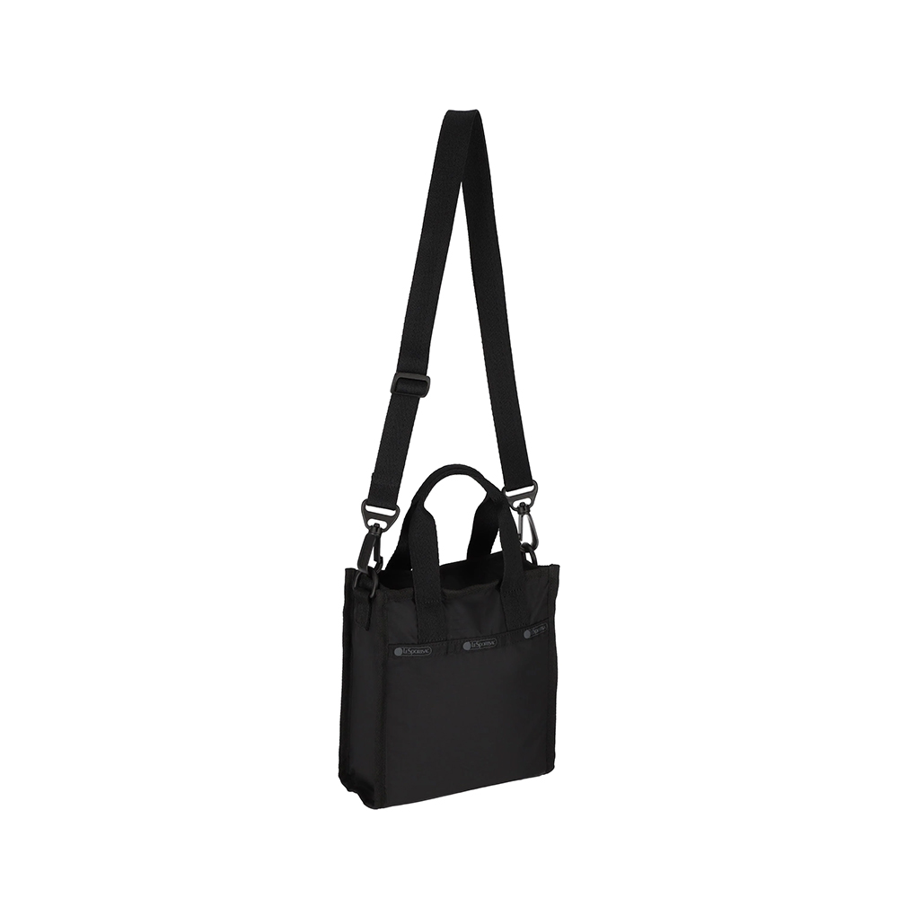 Lesportsac 迷你方型托特包 通勤隨身包 肩背手提袋 手機包 送禮 禮物 女包 男包 情人節禮物(永恆黑)L252-3714PB-R086, , large