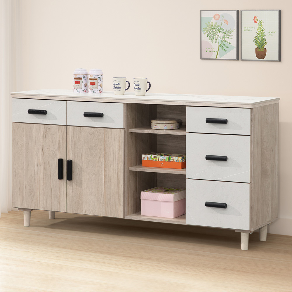 【Homelike】喜家居5.3尺岩板餐櫃(2257), , large