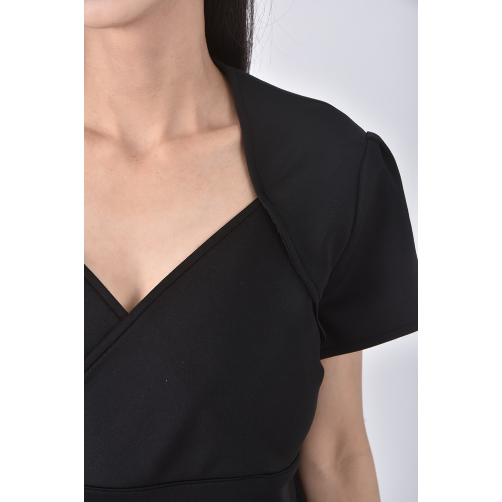 (M) kosmisch露背黑色洋裝二手衣, , large