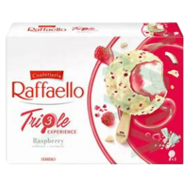 Raffaello Ice cream Triple Raspberry, , large